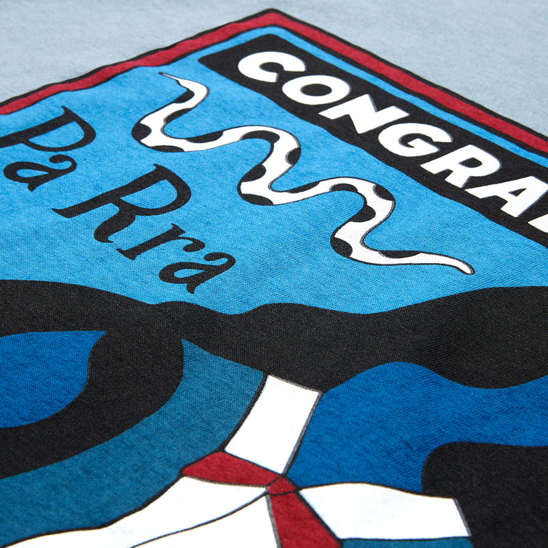 BY PARRA CONGRATS TEE //  DUSTY BLUE