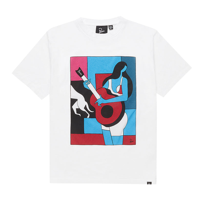 BY PARRA CAN'T HARDLY STAND IT T-SHIRT // WHITE