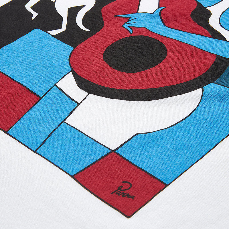BY PARRA CAN'T HARDLY STAND IT T-SHIRT // WHITE