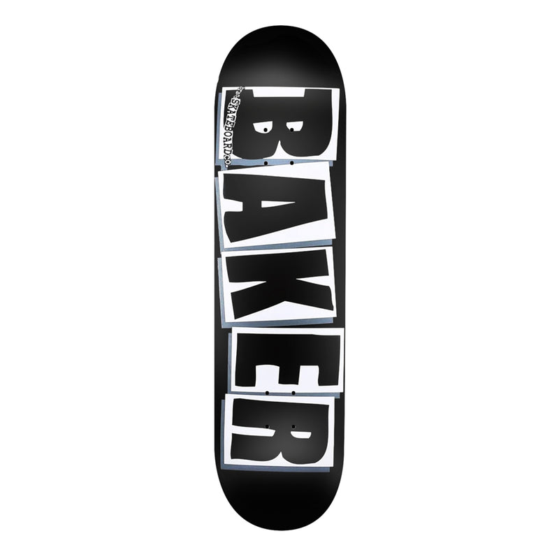 BAKER BRAND LOGO BLK/WHT DECK // 8.0" X 31.5"