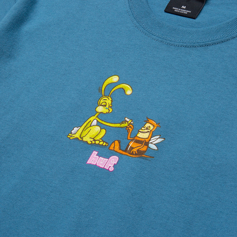 HUF BEST FRIENDS S/S TEE // COLUMBIA BLUE