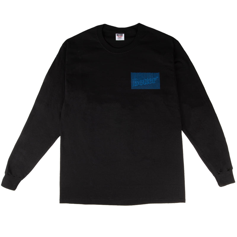 Better™ GIFT SHOP HIROSHI "Better™ Dots" L/S T-SHIRT // BLACK