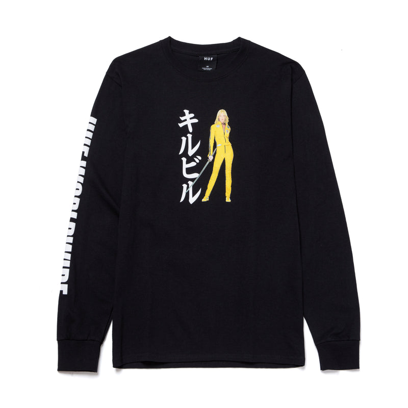 HUF X KILL BILL BLACK MAMBA LONG SLEEVE TEE // BLACK