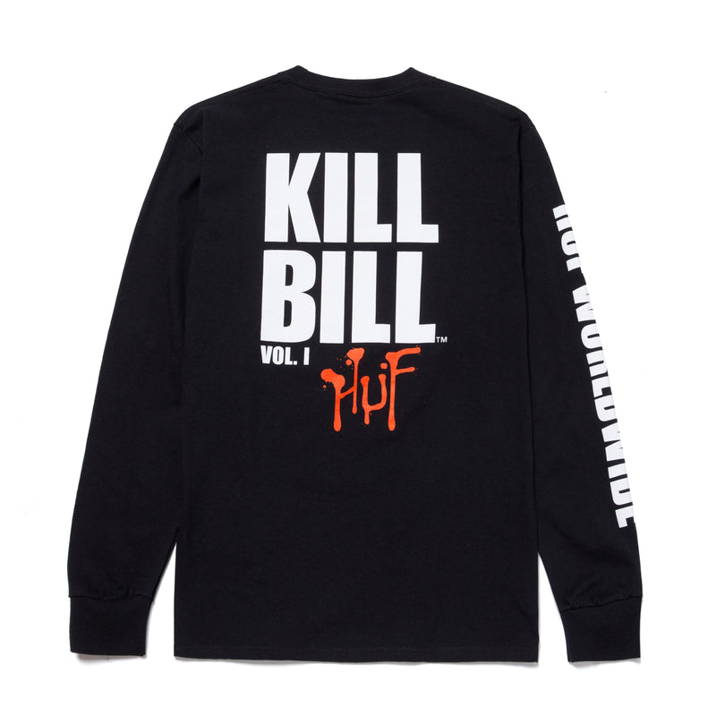 HUF X KILL BILL BLACK MAMBA LONG SLEEVE TEE // BLACK