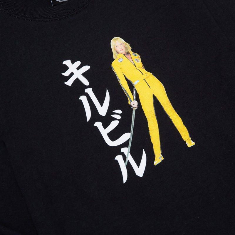 HUF X KILL BILL BLACK MAMBA LONG SLEEVE TEE // BLACK