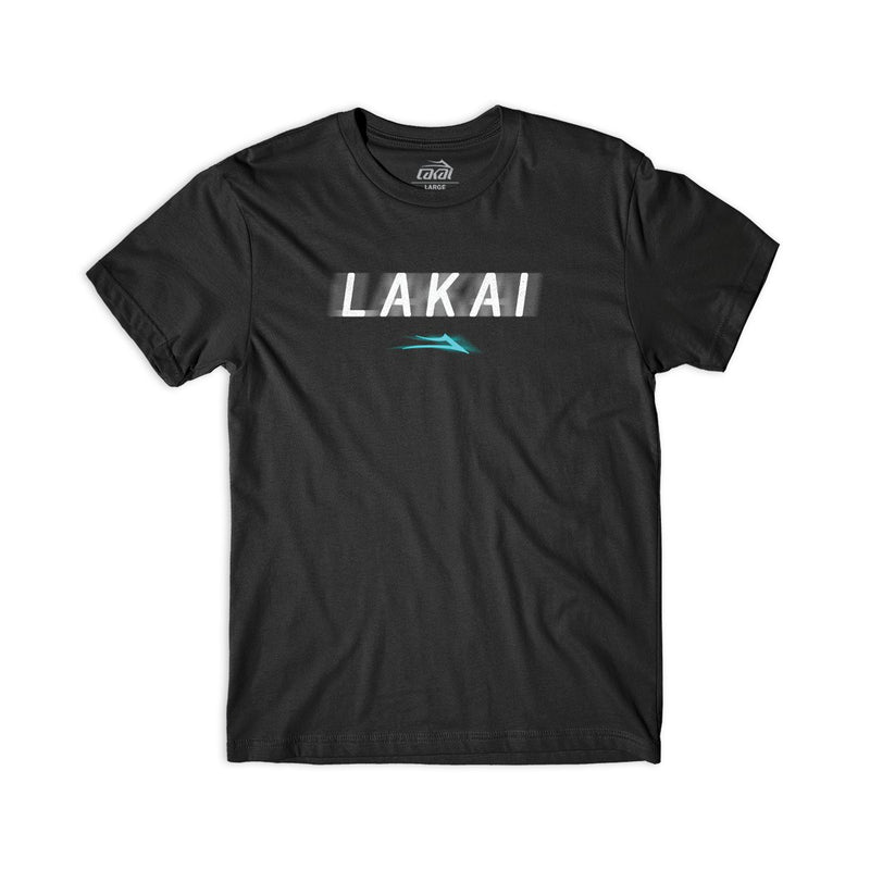 LAKAI BLUR T-SHIRT // BLACK