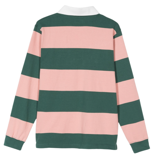 STÜSSY RALPHIE STRIPE L/S RUGBY // PEACH