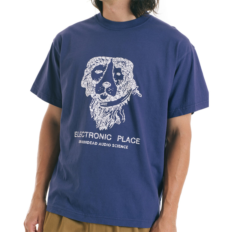 BRAIN DEAD ELECTRONIC PLACE T-SHIRT // NAVY