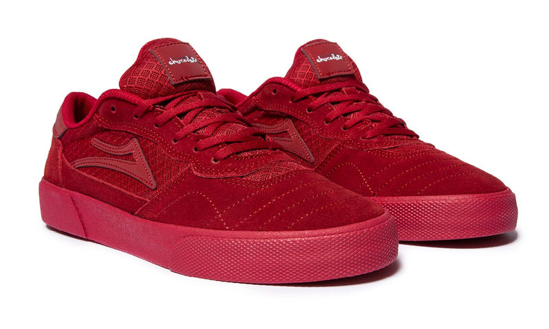 LAKAI CAMBRIDGE X CHOCOLATE // RED/REFLECTIVE SUEDE