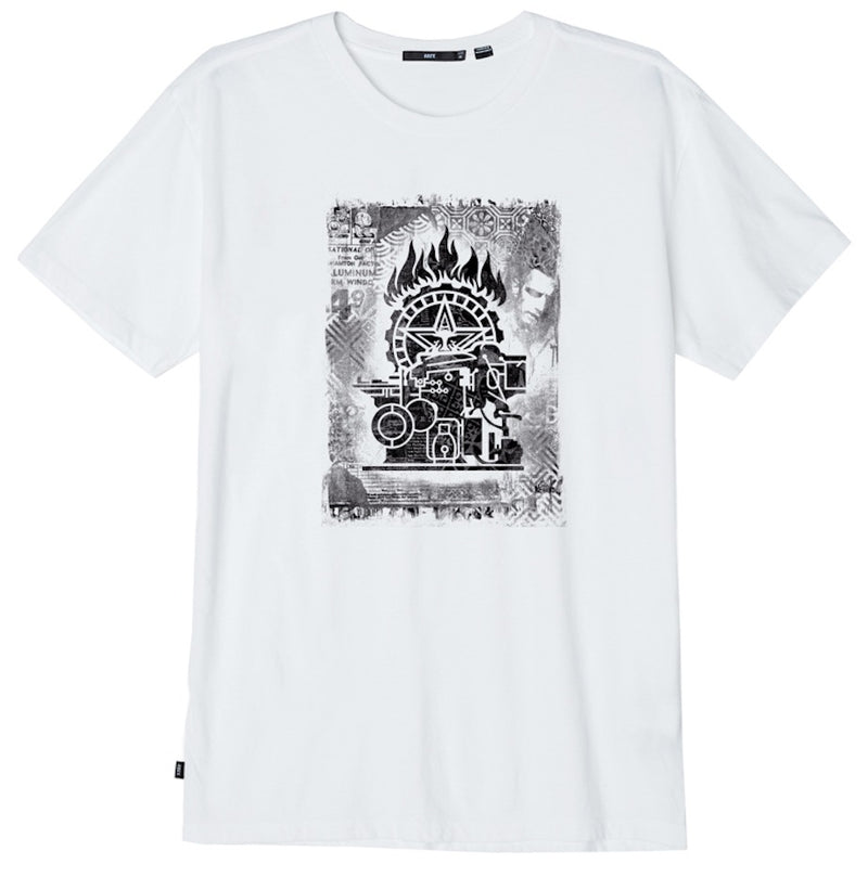 OBEY PRESS ETCHING S/S TEE // WHITE