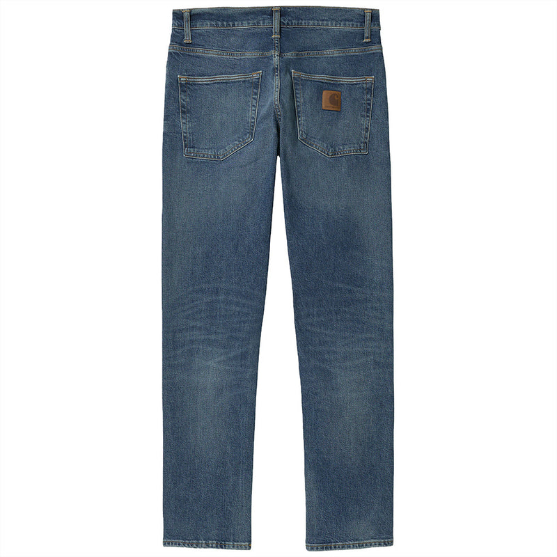 Carhartt Wip I024898 01 WH klondike pant blue mid used wash
