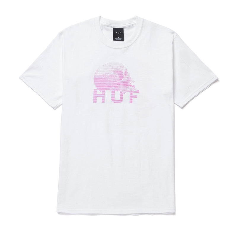 HUF DATA DEATH S/S TEE // WHITE