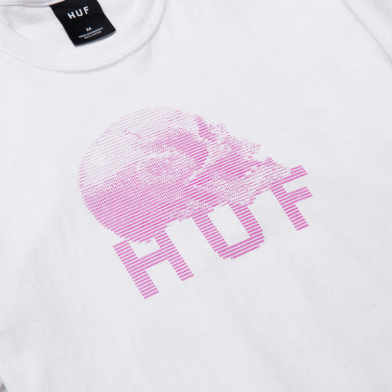 HUF DATA DEATH S/S TEE // WHITE
