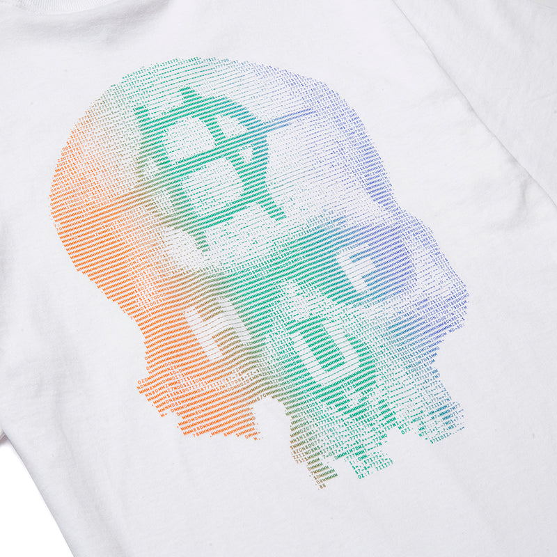 HUF DATA DEATH S/S TEE // WHITE