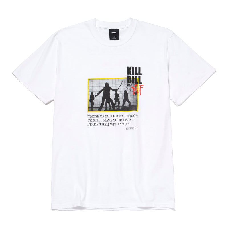 HUF X KILL BILL DEATH LIST T-SHIRT // WHITE