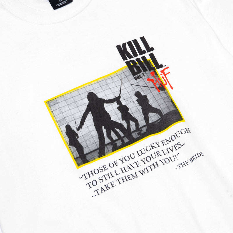 HUF X KILL BILL DEATH LIST T-SHIRT // WHITE