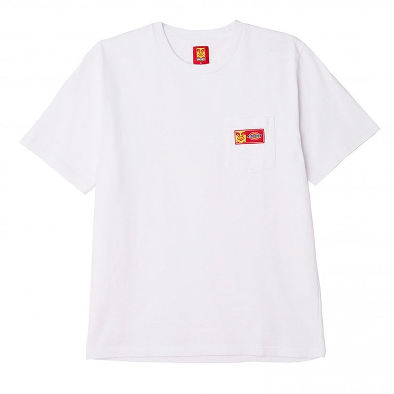 OBEY X DICKIES HEAVYWEIGHT POCKET T-SHIRT // WHITE
