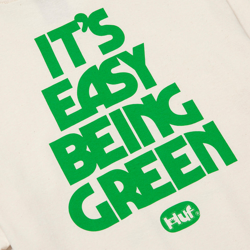 HUF EASY GREEN T-SHIRT  // NATURAL
