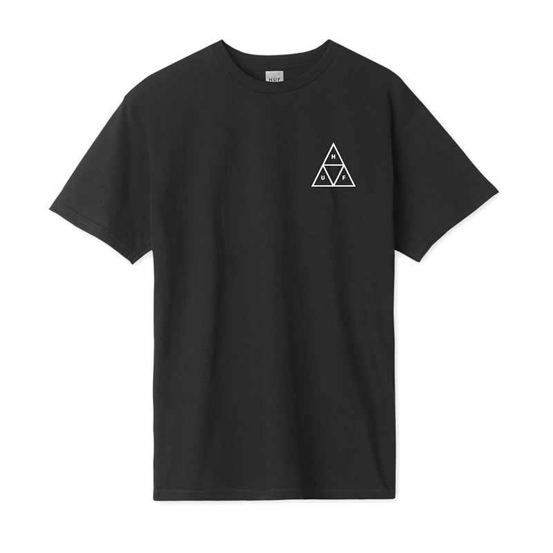 HUF ESSENTIALS TT S/S TEE // BLACK