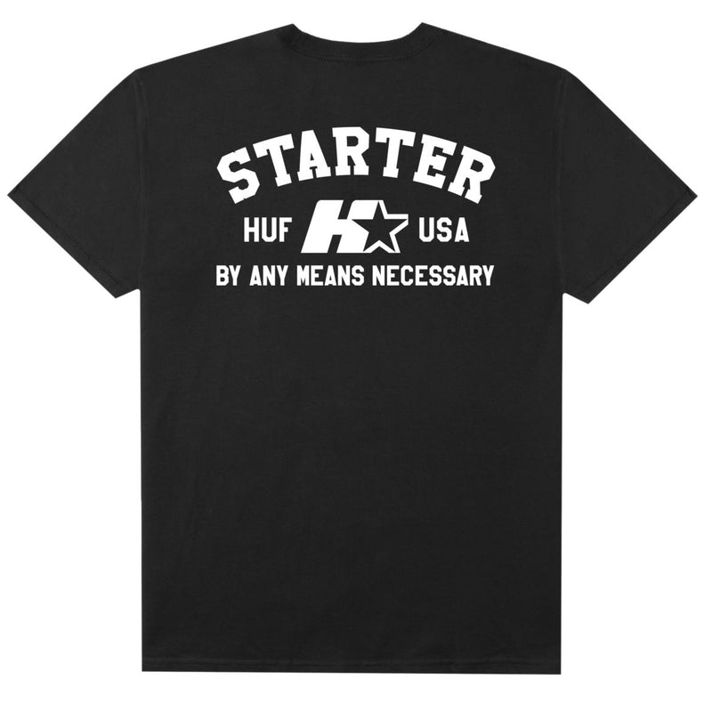 HUF X STARTER ARCH S/S TEE // BLACK