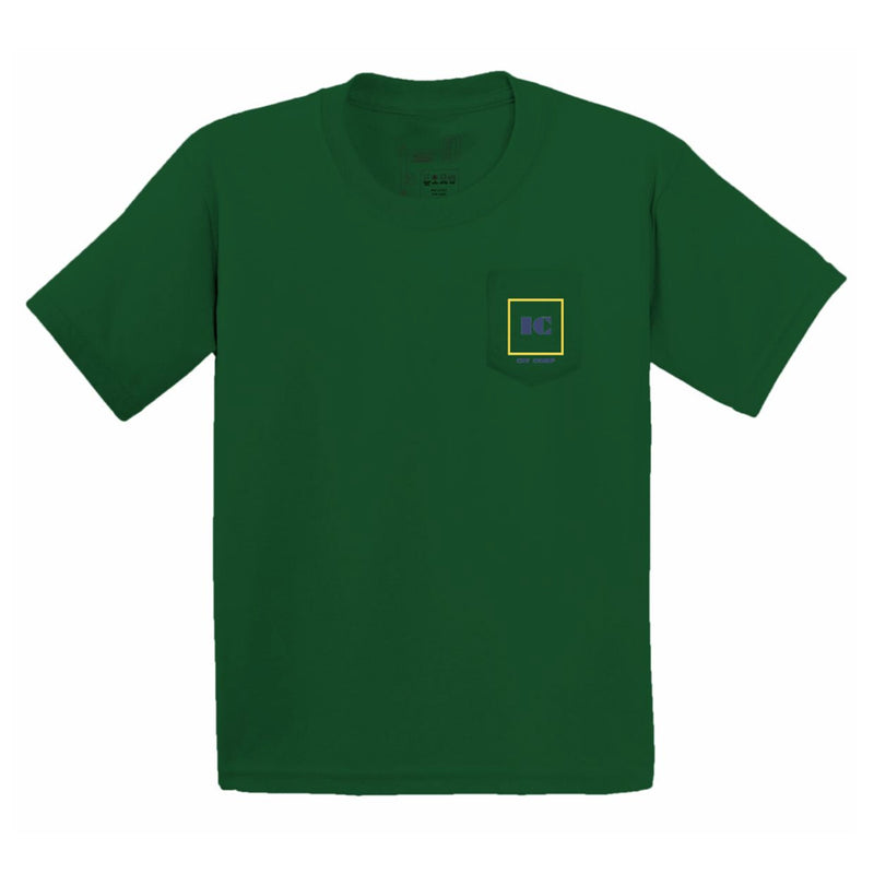 ILLEGAL CIVILIZATION CIV CORP POCKET S/S TEE // FOREST GREEN
