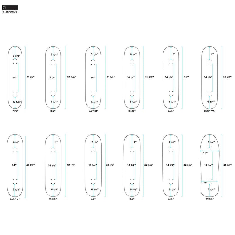 WKND "VAN DOWN" ASSORTED VENEERS DECK // 8''/8.125''/8.25''/8.5''