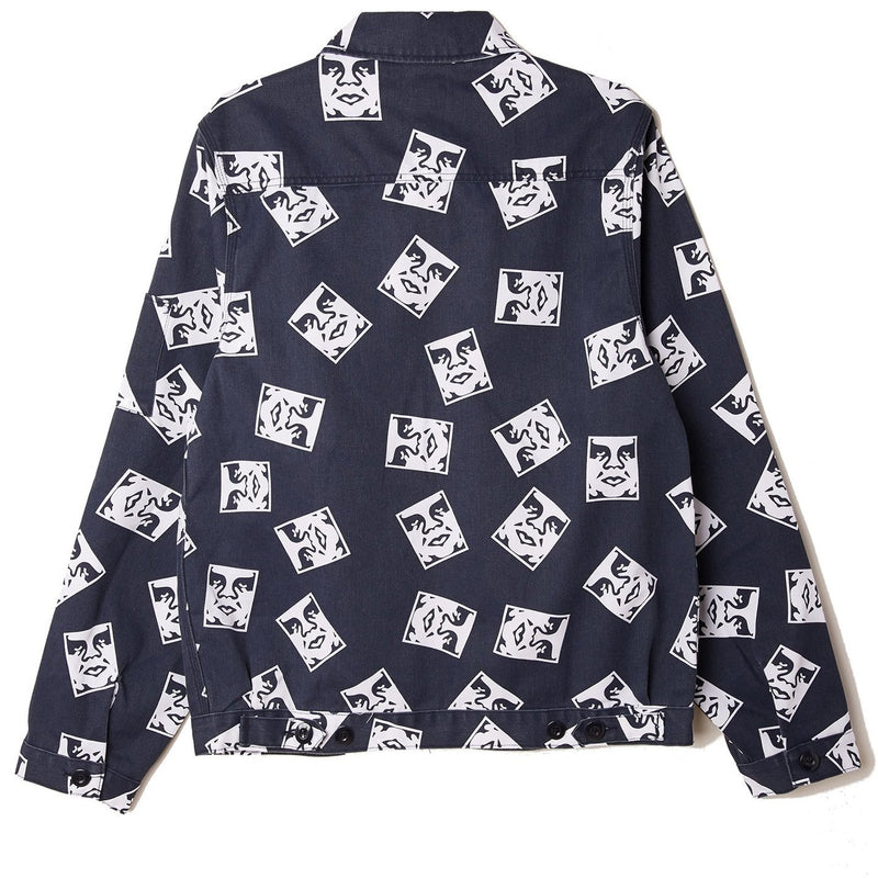 OBEY X DICKIES UNLINED EISENHOWER JACKET // DARK NAVY