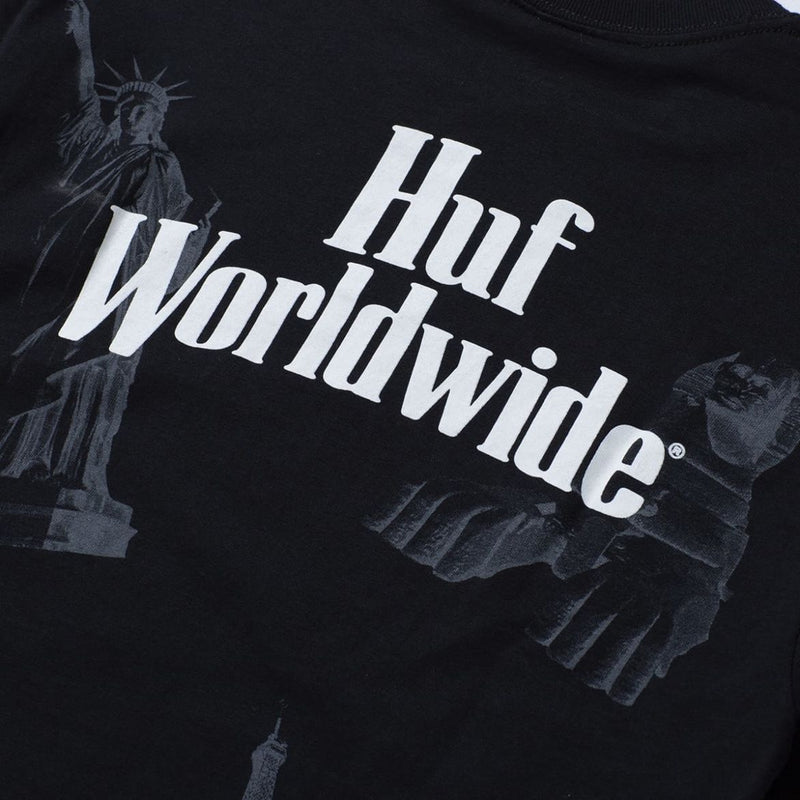 HUF LANDMARKS S/S TEE // BLACK