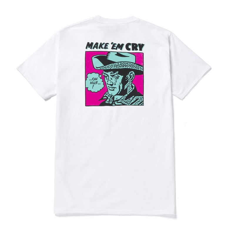 HUF MAKE EM CRY DUDE S/S TEE // WHITE