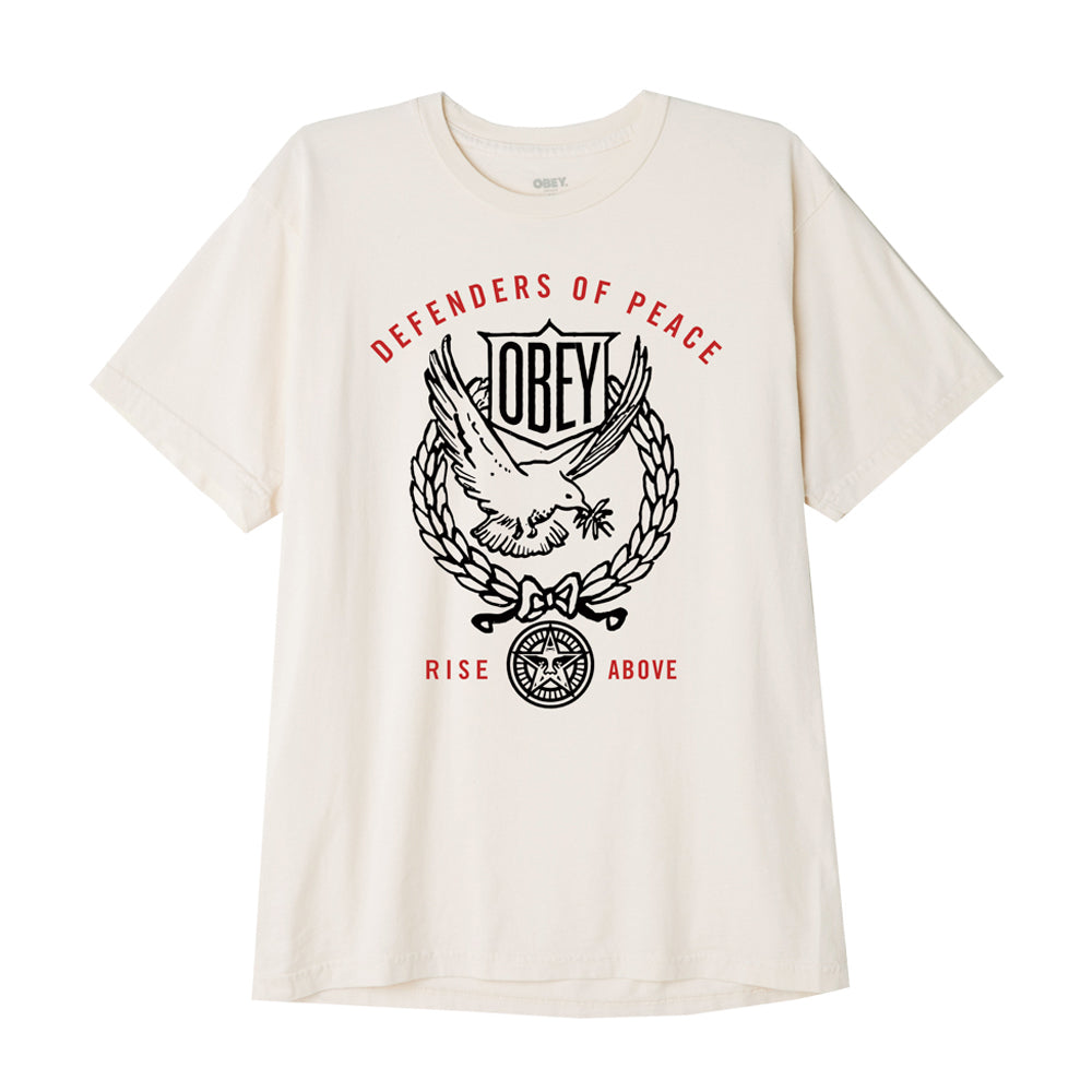 OBEY 163592977 OBEY DEFENDERS OF PEACE DOVE TEE PIGMENT SAGO