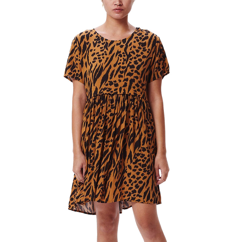 OBEY IGGY SS DRESS // BROWN MULTI