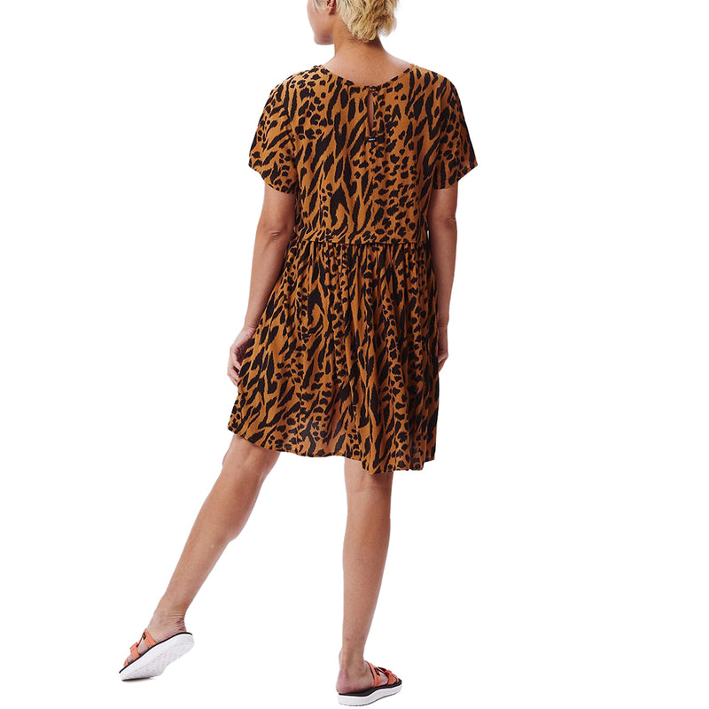 OBEY IGGY SS DRESS // BROWN MULTI