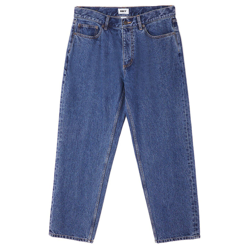OBEY HARD WORK DENIM // STONE WASHED INDIGO