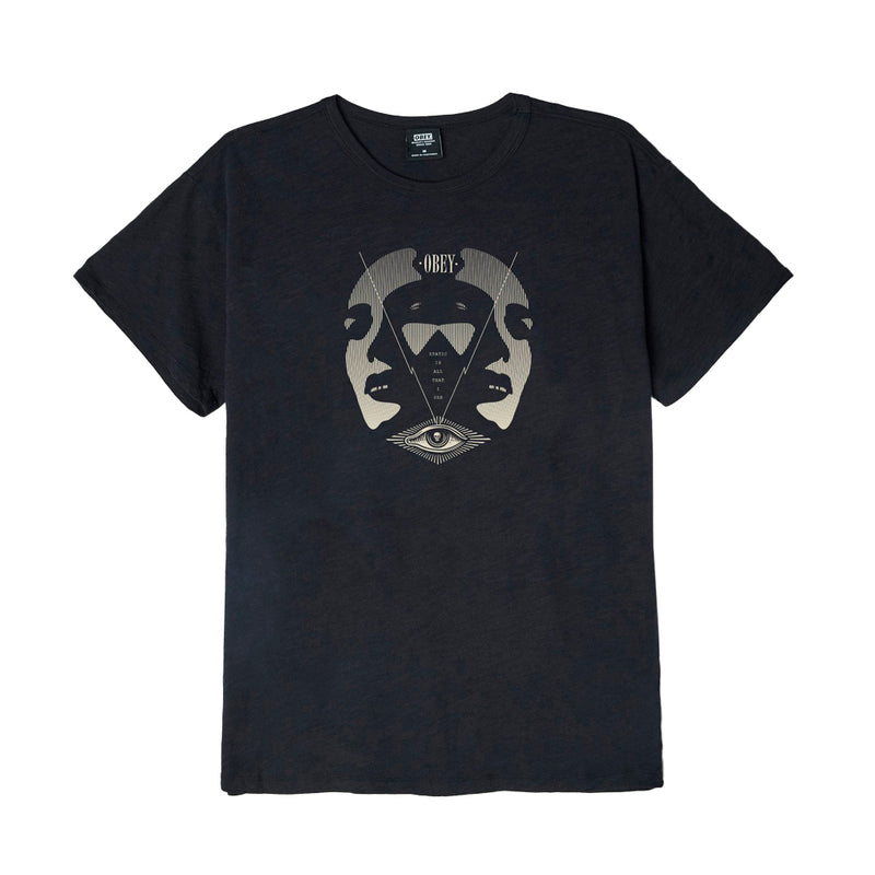 OBEY I SEE STATIC TEE // BLACK
