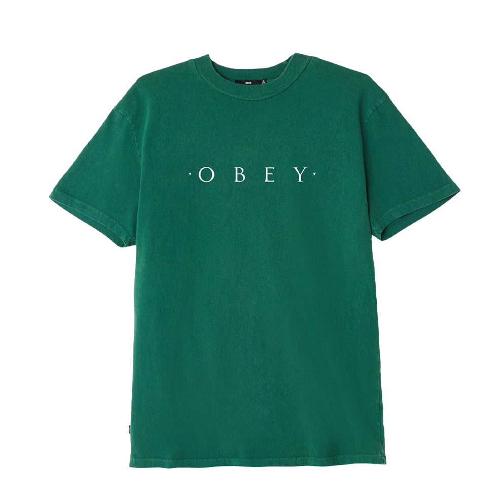 obey novel obey basic pigment tee dusty forest