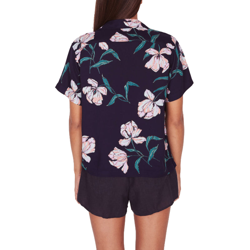 OBEY SUNSET SHIRT // DARK INDIGO MULTI