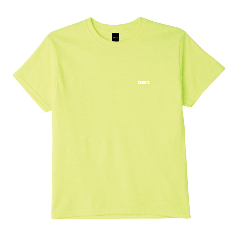 OBEY BOLD SHRUNKEN TEE // SAFETY GREEN