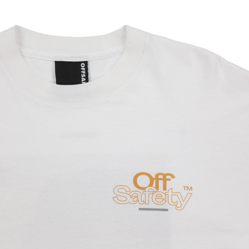 OFF SAFETY GUIDE LINES LS TEE // WHITE