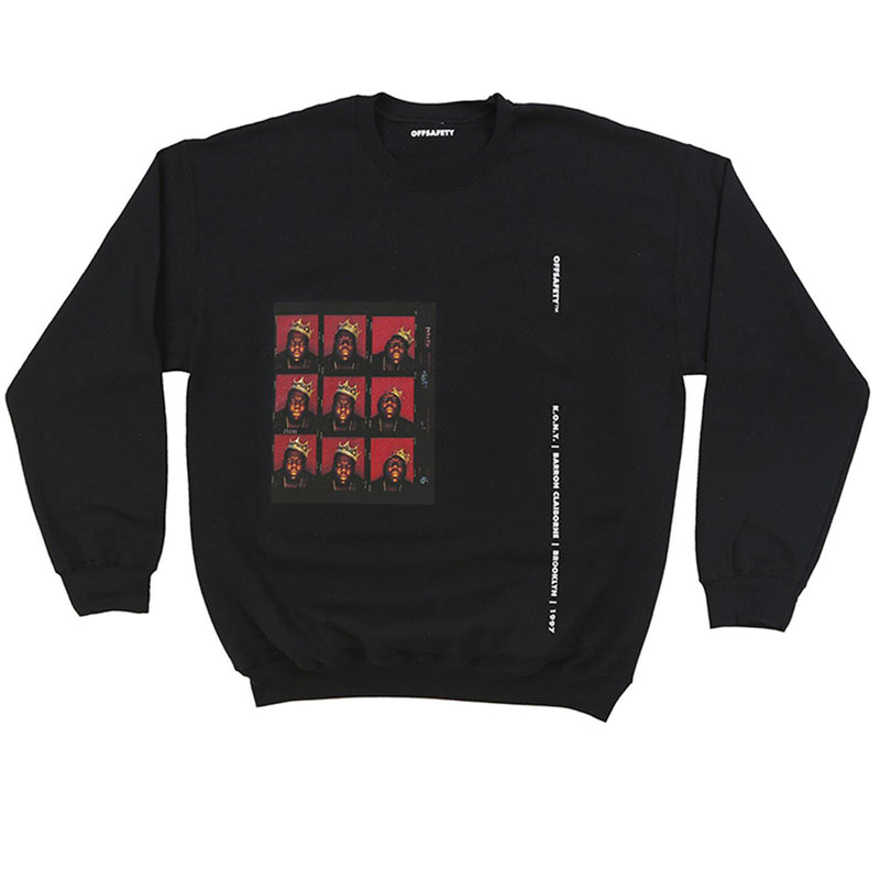 OFF SAFETY KONY CREWNECK // BLACK