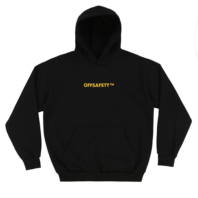 OFF SAFETY TICAL EMBROIDERED HOODIE // BLACK