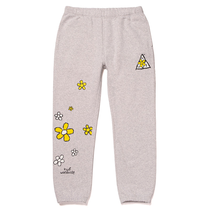 HUF PUSHING DAISIES TT FLEECE PANT // ATHLETIC HEATHER