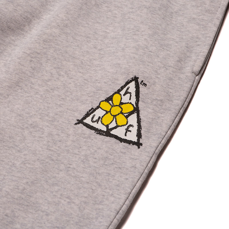 HUF PUSHING DAISIES TT FLEECE PANT // ATHLETIC HEATHER