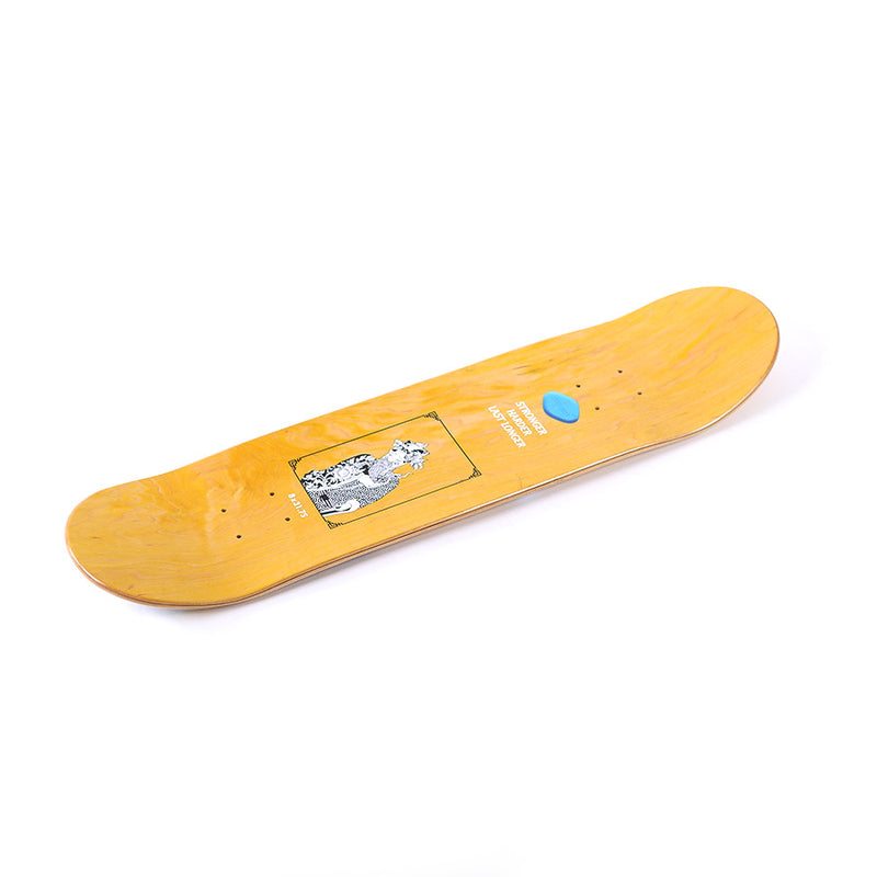 PREDUCE TRK STONE GIANT SHLtech+ YELLOW SKATEBOARD DECK // 8" x 31.75"