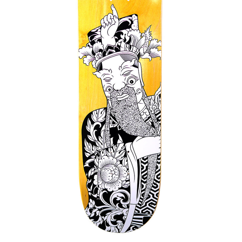 PREDUCE TRK STONE GIANT SHLtech+ YELLOW SKATEBOARD DECK // 8" x 31.75"