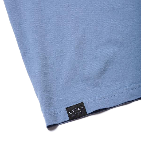 THE QUIET LIFE SHHH EMBROIDERY TEE // OCEAN