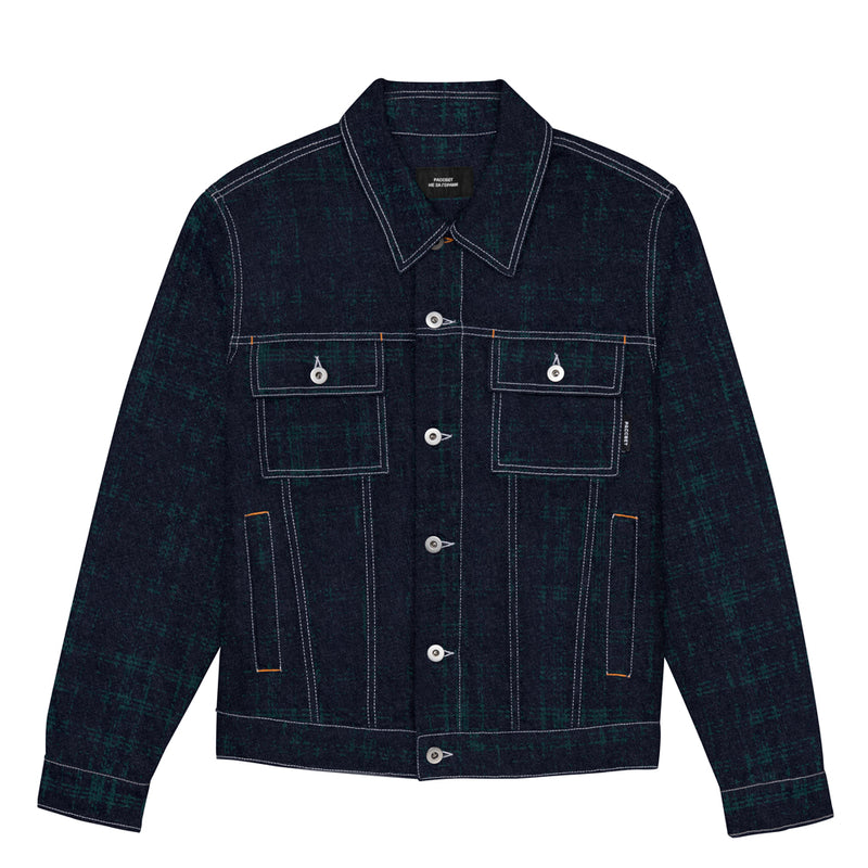 RASSVET MEN'S JACKET // GREEN CHECKS