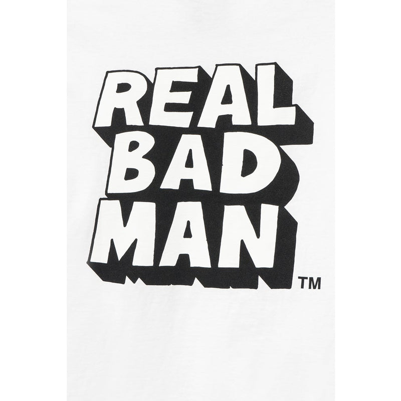 REAL BAD MAN RBM 6036 LOGO TEE VOL 6 SS TEE WHITE