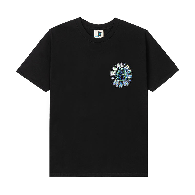 REAL BAD MAN RBM0803302 DOTTED RBM SS TEE BLACK