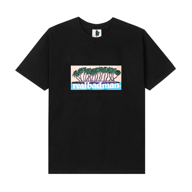 REAL BAD MAN RBM0803903 ALOHAHAHA SS TEE BLACK