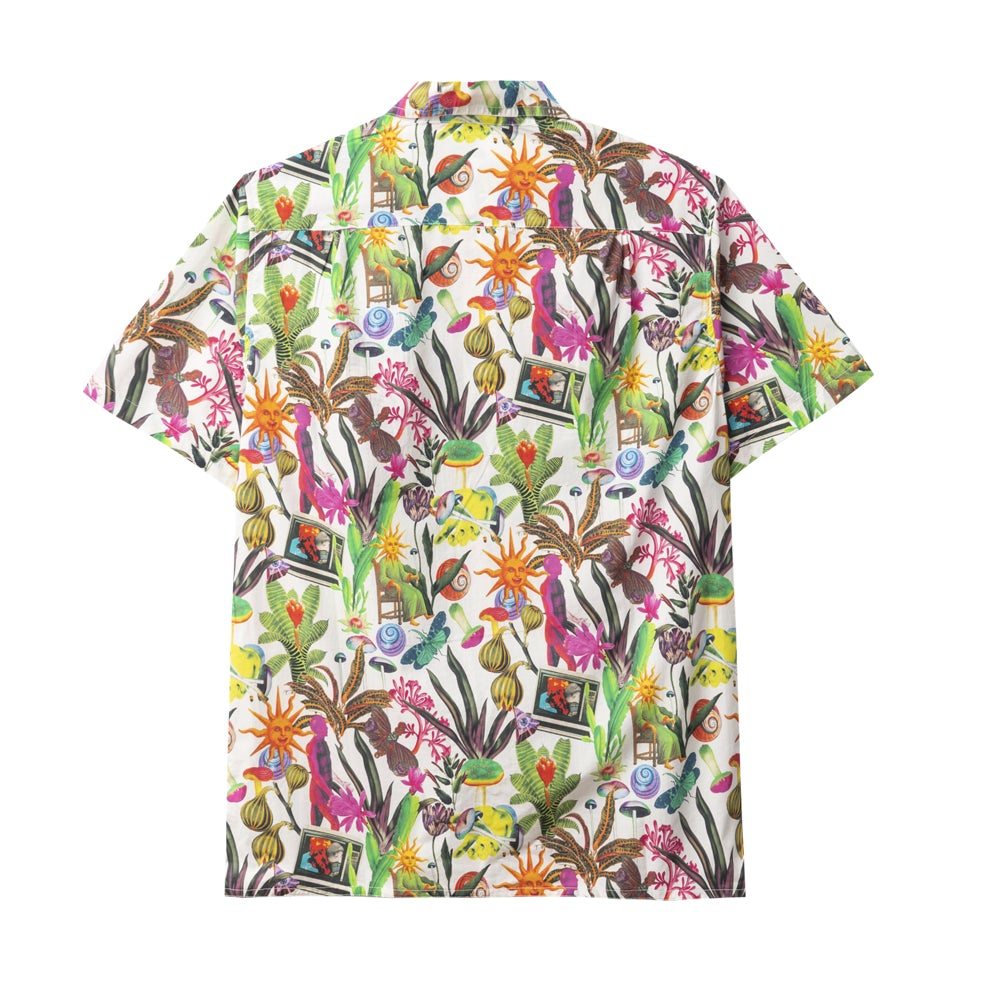 REAL BAD MAN RBM7009 RBM700903 PSYCHEDELICA VACATION BUTTON DOWN BOUQUET MULTI PRINT